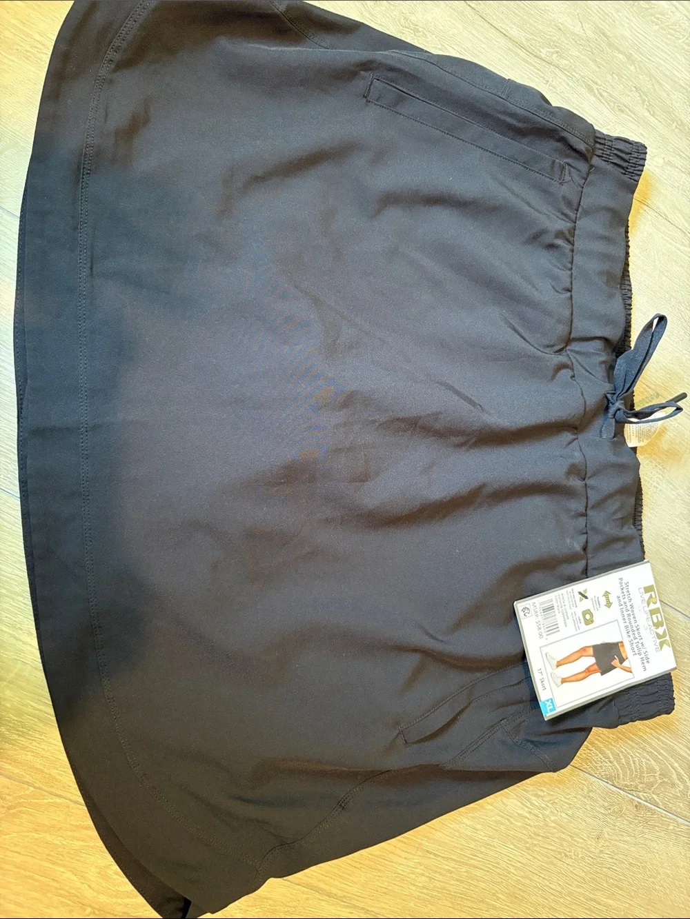 RBX Live.Life.Active Black Stretch Woven Skort